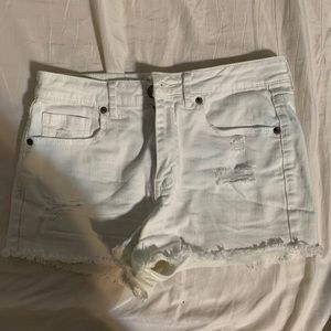 Aeropostale white jean shorts